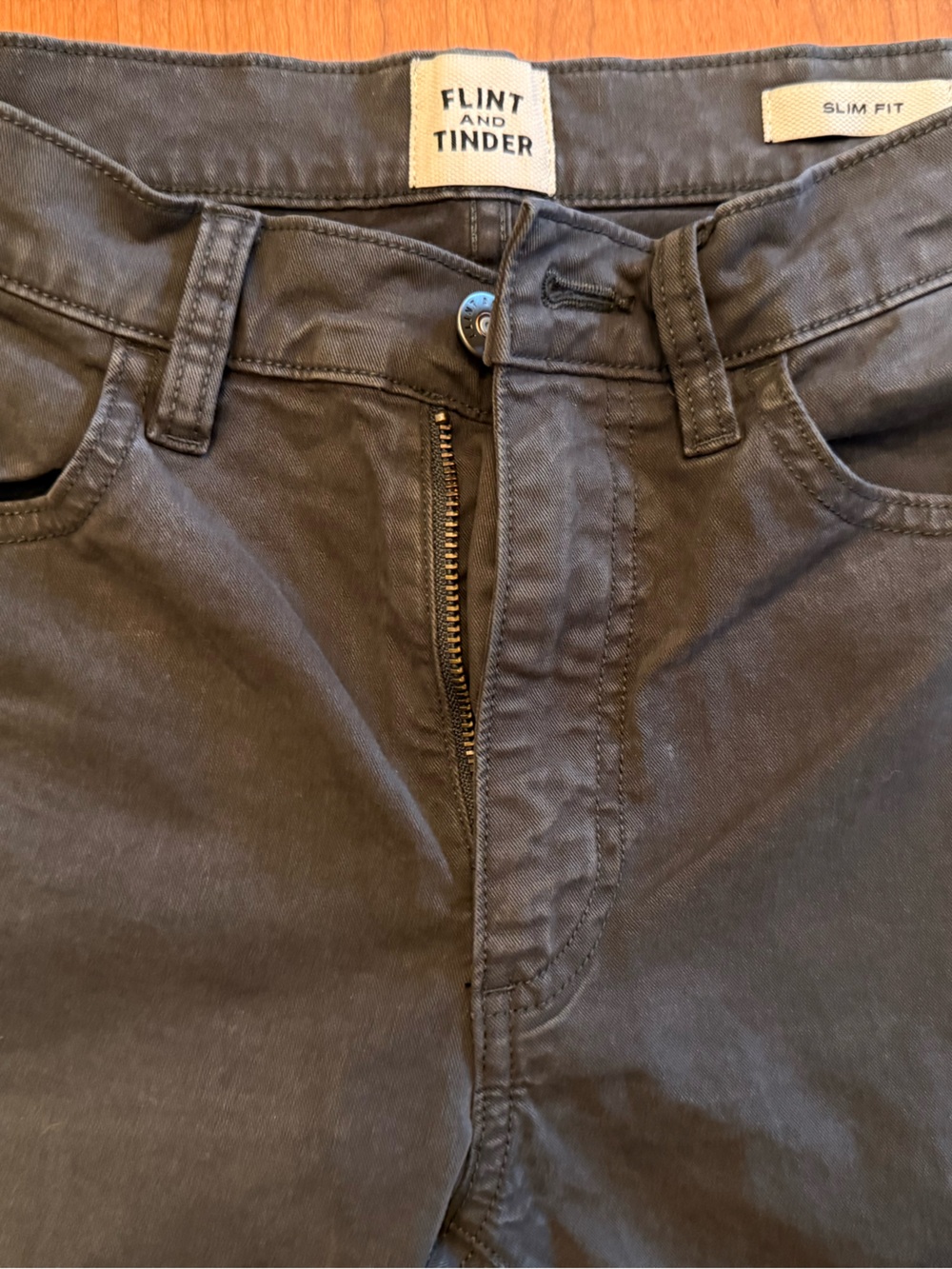 Flint and tinder Slim Fit Men’s Pants — Charcoal gray